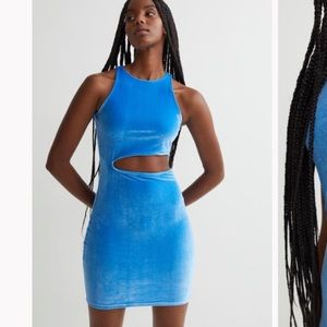 VELOUR BODYCON DRESS